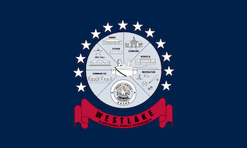 [Flag of Westlake, Louisiana]